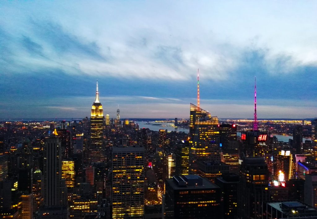 Empire State desde Top of the Rock Vista desde el Top of the Rock